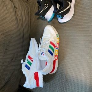 $125 for Kyrie low 3 moon Nike size 12 and $115 for the Adidas shoes size 11.5.